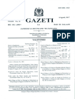 TZ Government Gazette Dated 2017 08 04 No 31