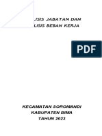 Analisis Jabatan Dan Analisis Beban Kerja: Kecamatan Soromandi Kabupaten Bima TAHUN 2023