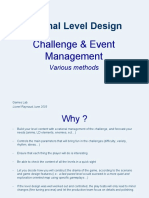 Rational Level Design Challenge Management