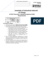 E118 Fundamentals of Industrial Internet of Things: AY2021 Semester 2 Graded Assignment (GA) Requirements