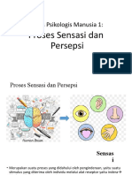 Proses Psikologis Manusia 1:: Proses Sensasi Dan Persepsi