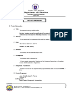 Activity Proposal Admin Case and Grievance