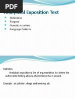 Structure of Analytical Exposition Text | PDF