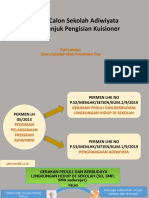 Kriteria Calon Sekolah Adiwiyata Dan Petunjuk Pengisian Kuisioner