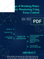 Design of Drinking Water Quality Monitoring Using Fuzzy Control