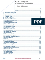 Sathya Sai Speaks, Vol 6 (1966) : Index of Discourses