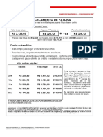 Parcelamento de Fatura: R$ 2.126,05 R$ 326,12 11 X R$ 326,12