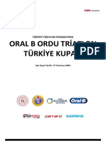 Oral B Ordu Triatlon Türkiye Kupasi