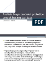 Analisis Biaya Produksi Prototipe Produk Barang Dan Jasa: Christania-XI AK