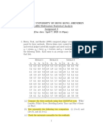 Homework of Multivariate Statistical Analysis