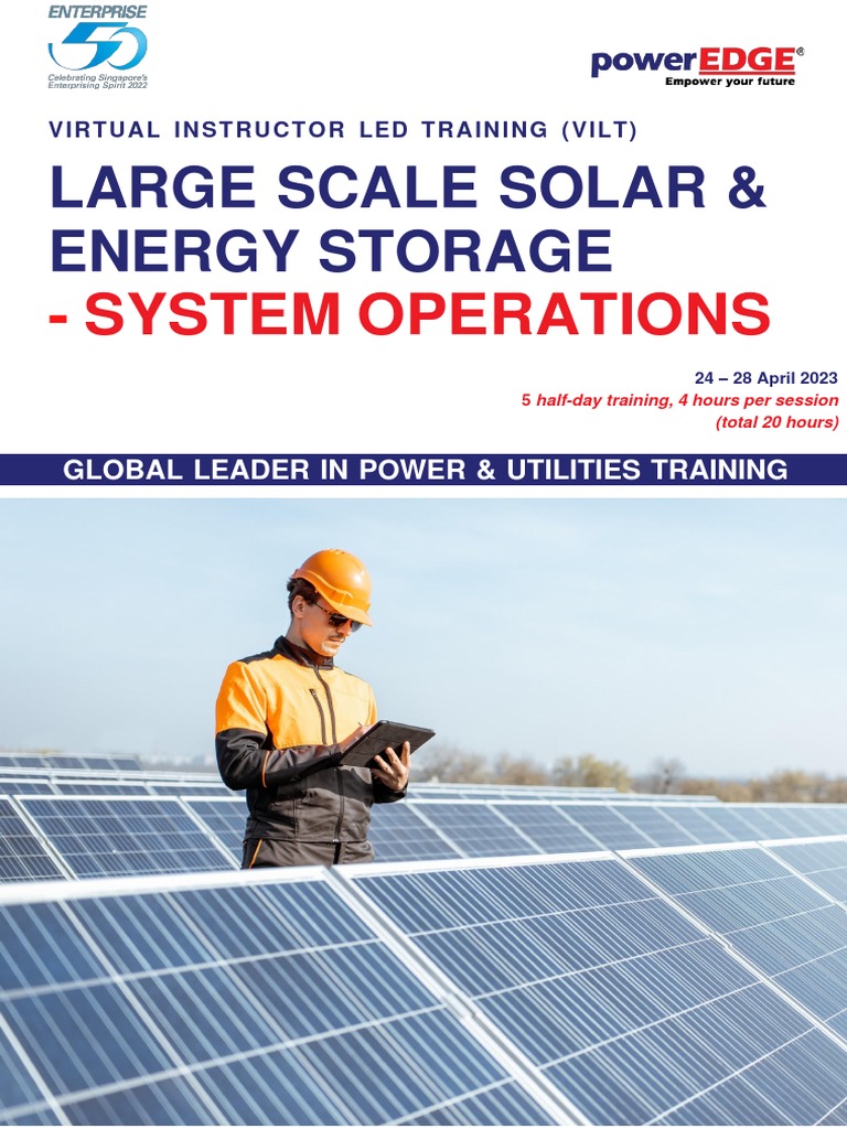 VILT: Solar & Energy Storage Training | PDF | Solar Power | Distributed ...