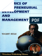 Dynamics of Entrepreneurial Development AND Manage Ment: Vasant Desai