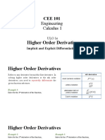 ULO 1e (Higher Order Differentiation - Implicit and Explicit)