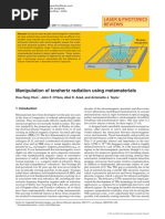 Manipulation of Terahertz Radiation Using Metamaterials