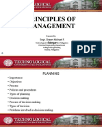 Principles of Management: Engr. Shawn Michael F. Fabrigar