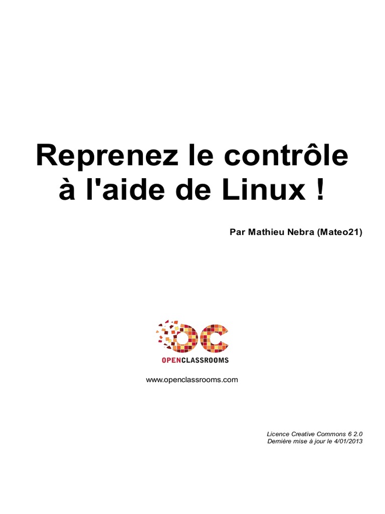 Reprenez le contr le l aide de linux par mathieu nebra mateo21