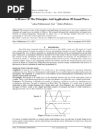 A Riview Of The Principles And Applications Of Sound Wave