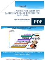 Chương 1: Đối Tượng, Phương Pháp Nghiên Cứu Và Chức Năng Của Kinh Tế Chính Trị Mác - Lênin