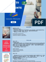 Achiziţii recente ianuarie-februarie 2023 [Resursă electronică] : Expoziţie / Biblioteca Ştiinţifică a Universităţii de Stat „Alecu Russo” din Bălţi ; realizare: Ala Lîsîi, Valentina Vacarciuc, Gabriela Cazacu, Aliona Purici ; redactor responsabil / bibliograf: Lina Mihaluţa ; design/copertă: Silvia Ciobanu ; editare video: Centrul de Informatizare. – Bălţi, 2023. – 20 slide-uri.