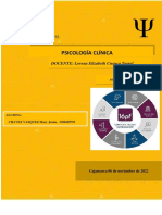 Psicología Clínica: DOCENTE: Lorena Elizabeth Cuenca Torrel