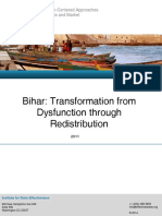 Bihar Transformation From Dysfunction Through Redistribution