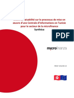 Etude CI Microfinance TUNISIE Def 2013 Synthèse 2