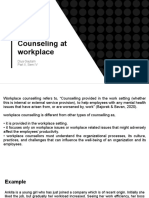 Counseling at Workplace: Diya Gautam Part II, Sem IV