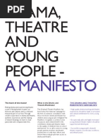 Drama Theatre and Young People Manifesto