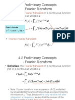 4.2 Preliminary Concepts - Fourier Transform: of A Continuous Function of A Continuous Variable T