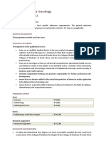 Mmed Radiation Oncology Mmed (Rad Onc) : Specific Admission Requirements