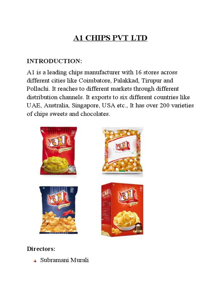 a1-chips-pvt-ltd-pdf-market-economics-supply-chain