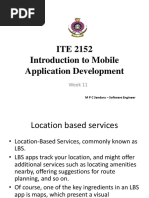 ITE 2152 Introduction To Mobile Application Development: Week 11