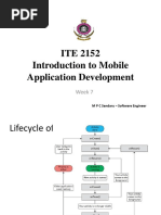 ITE 2152 Introduction To Mobile Application Development: Week 7