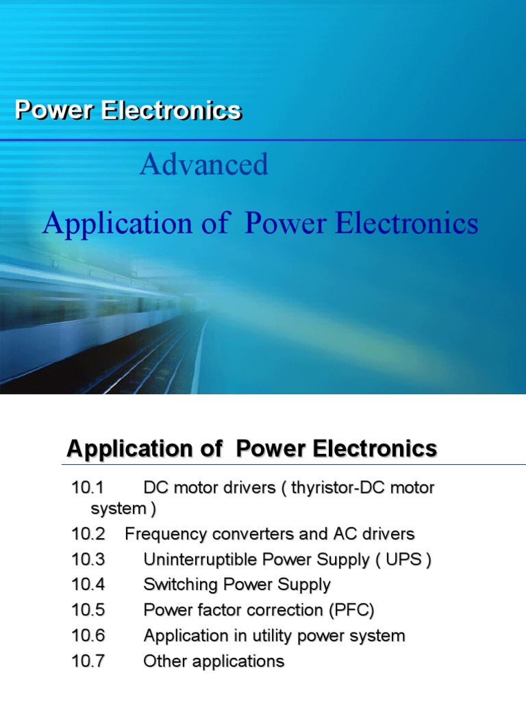 Advanced Power Electronics Application Circuit Diagram