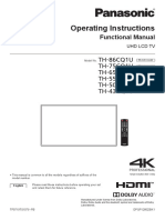 TH-86CQ175CQ165CQ155CQ150CQ143CQ1 U Operating Instructions English