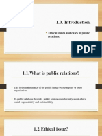 Ethical Issues and Cases in Public Relations