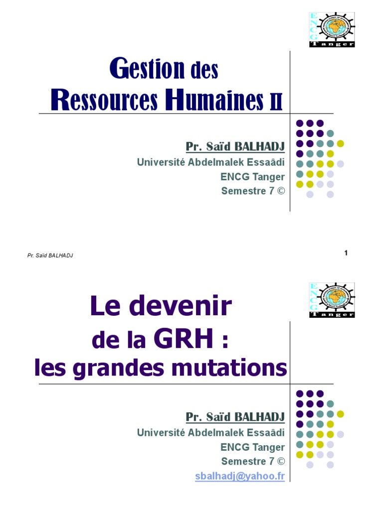 GRH 2 Theme 1 | PDF | Gestion des ressources humaines | Économie