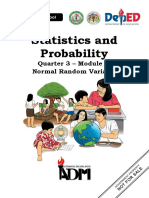 Statistics and Probability: Quarter 3 - Module 3: Normal Random Variable