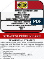 Semester Genap Tahun Akademik 2022/2023 Mata Kuliah Pemasaran Stratejik (MPB.6.05 / 3 SKS) Jenjang Strata 1 / Program Studi Manajemen