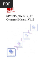 Download Sim5215 Sim5216 at Command Manual v1 13 by Avet Sargsyan SN63648056 doc pdf