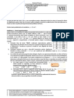 Etapa Județeană/a Sectoarelor Municipiului București A Olimpiadei de Fizică 19 Martie 2022 Probă Scrisă