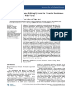 Proposal of A Genome Editing System For Genetic Resistance To Tomato Spotted Wilt Virus