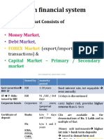 Indian Financial System: Financial Market Consists of