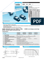 ESC/ESM/ESP Series: Small, Single Phase Input Type: Screwless Terminal (1-Stage Filter)