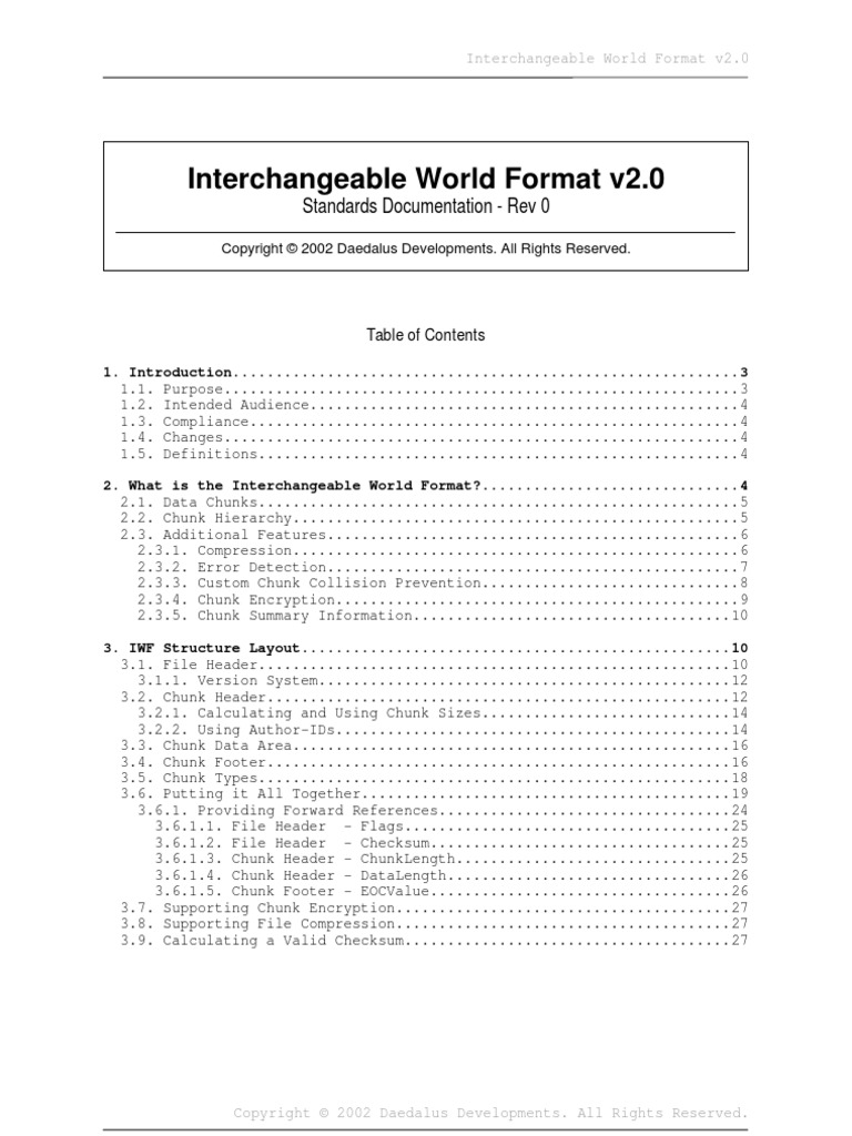 IWF Specifications v2.0.0 | PDF | File Format | Cryptography