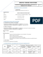 Rhone Chimie Industrie: 1 Identification Du Produit Et de La Societe