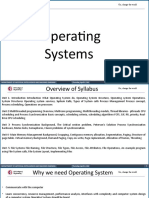 RV College Operating Systems Syllabus Overview