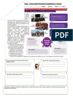 Evaluación diagnóstica - Desarrollo Personal Ciudadanía y Cívica