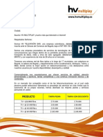 Carta de Presentación HV - Multiplay - Prados de La Sabana