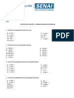 Situação de Aprendizagem 01 - Anexo 1 - Exercícios de Fixação